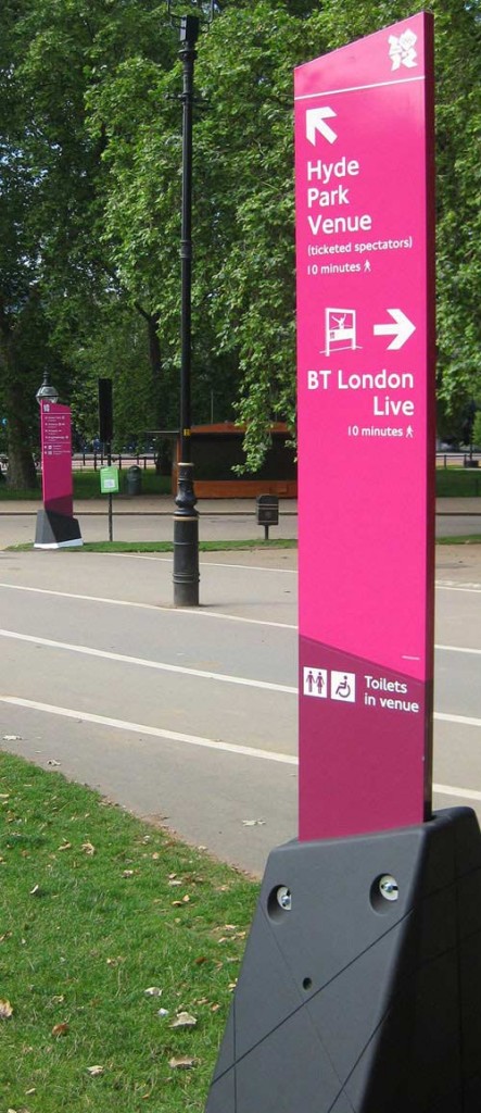 طراحی مسیریاب المپیک 2012 لندن wayfinding and signage