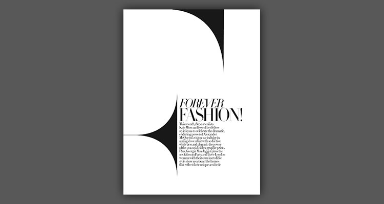 اصول خلاقیت در صفحه آرایی مُد (فشن) Creative layout fashion design