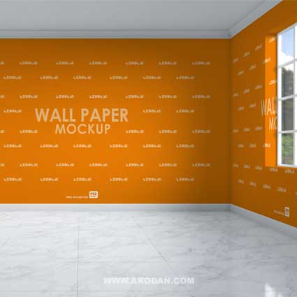 دانلود موکاپ کاغذ دیواری